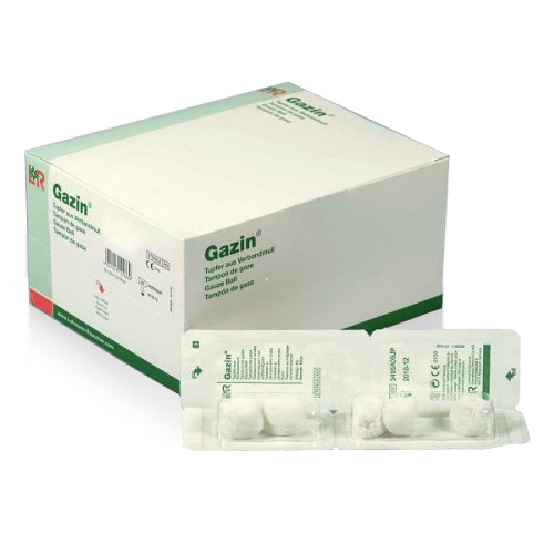 125 sterile Gazin Tupfer - pflaumengroß, mit RK