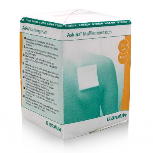 100 unsterile Askina ® Mullkompressen - 8fach, diverse Größen
