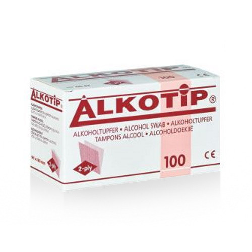 100 Alkotip alcohol swabs